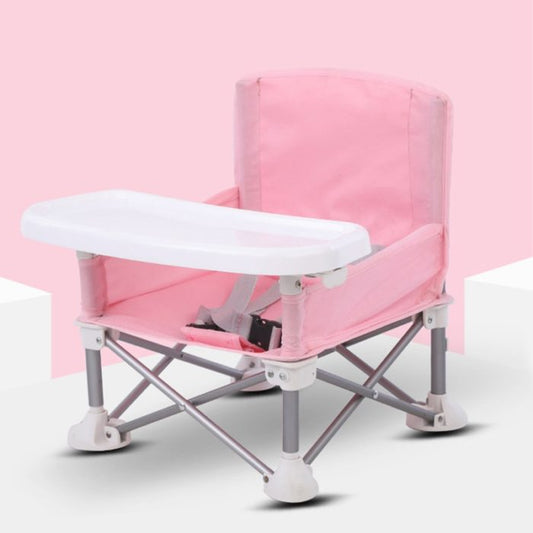 Portable Foldable Baby Feeding Chair - Pink_0