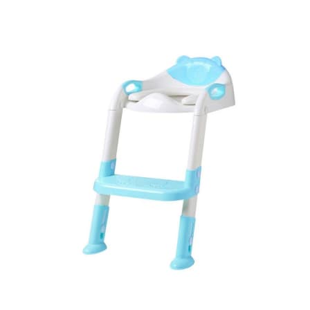 Toddlers Potty Training Ladder with Toilet Seat - Blue_0