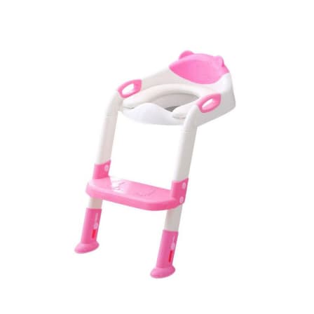 Toddlers Potty Training Ladder with Toilet Seat - Pink_0