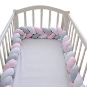 Braided Cot Bumper - Multi colour_0